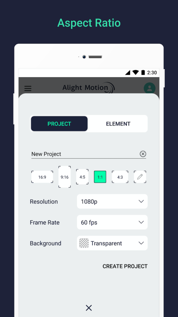 Alight Motion Mod APK v5.0.281 (2026) – Premium Unlocked, No Watermark 7 alight motion aspect ratio feature